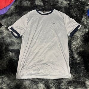 Men's Light Gray T-Shirt with Dark Trim